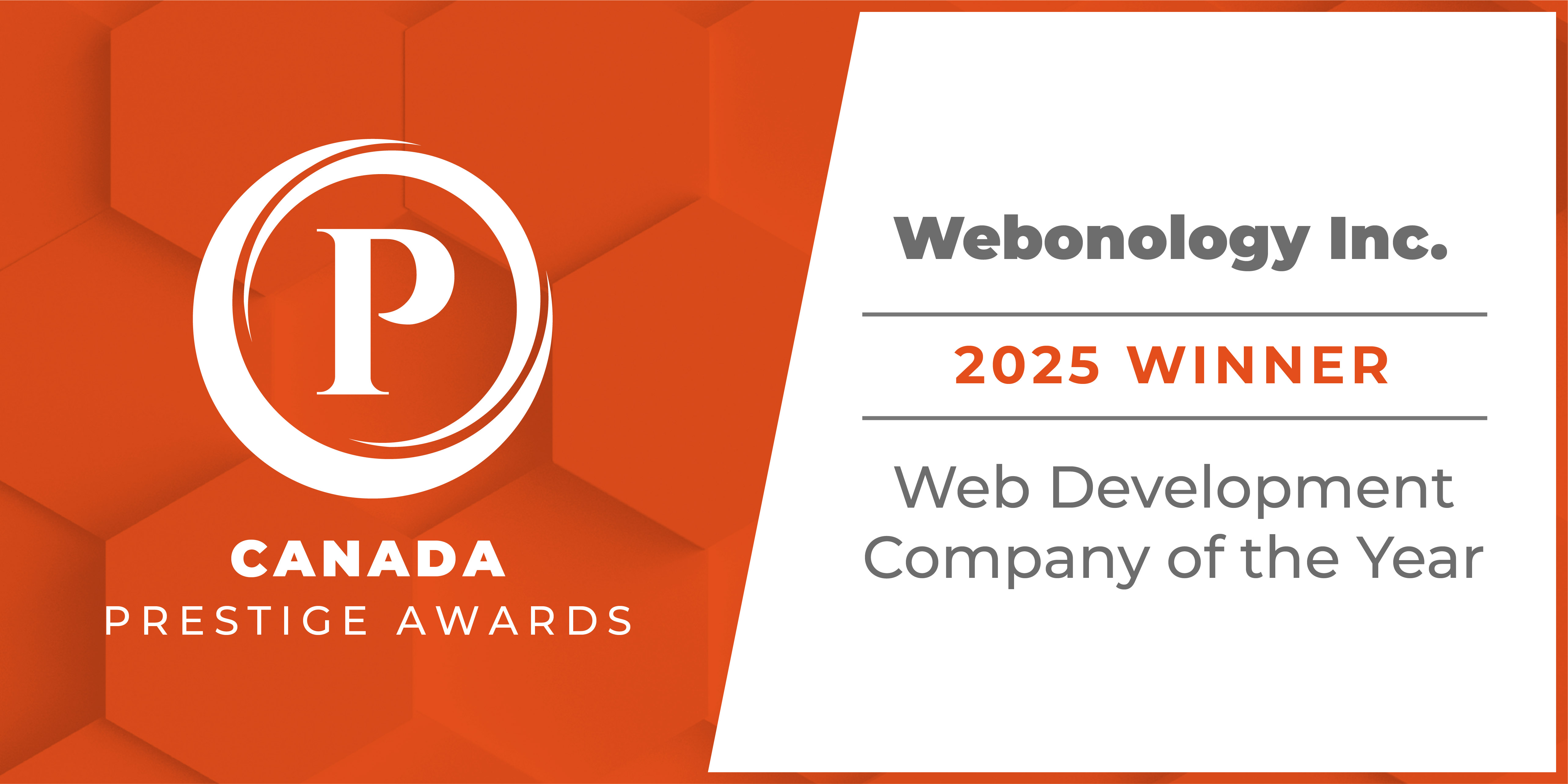 Canada Prestige Awards 2025 Winner — Web Development Company of the Year